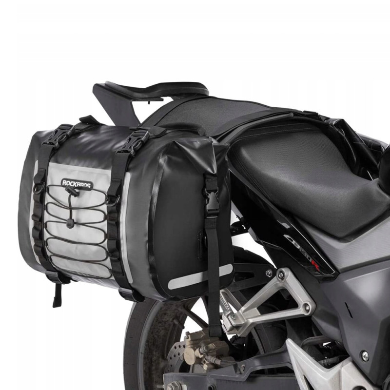 „Rockbros AS-010BGR“ motociklo krepšys, atsparus vandeniui, pilkas