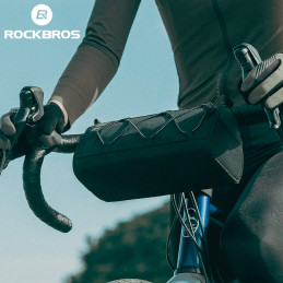 „Rockbros 30110030001“ dviračio vairo krepšys – juodas