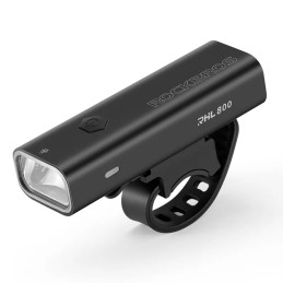 „Rockbros 24710012001“ priekinis dviračio žibintas, 800 lm + USB-C - USB-A laidas, juodas