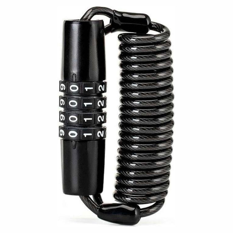 „Rockbros T609“ dviračio spyna su kodu 1,5 m – juoda