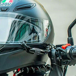 „Rockbros T609“ dviračio spyna su kodu 1,5 m – juoda