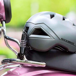 „Rockbros T609“ dviračio spyna su kodu 1,5 m – juoda