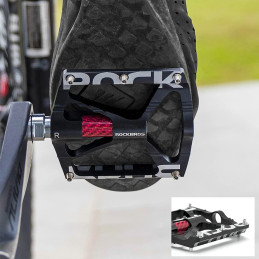 „Rockbros 37213071001“ aliuminio lydinio dviračio pedalų komplektas – juodas