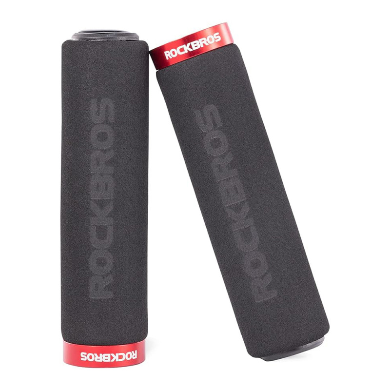 „Rockbros BT1001BKRD“ putplasčio dviračio rankenos – juodos/ raudonos