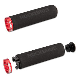„Rockbros BT1001BKRD“ putplasčio dviračio rankenos – juodos/ raudonos