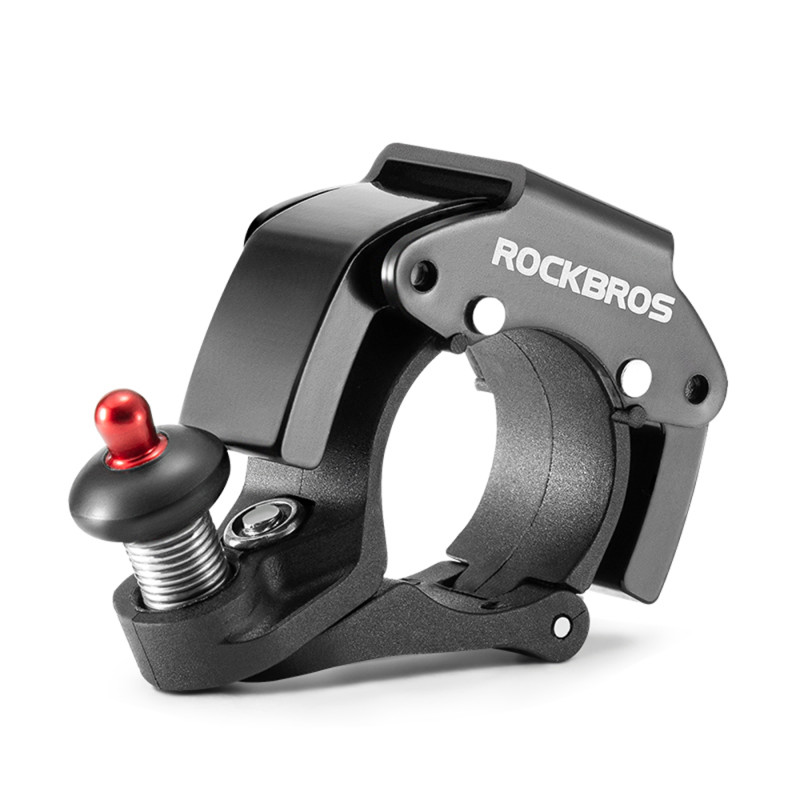 „Rockbros 34210006001“ dviračio skambutis, C formos, juodas