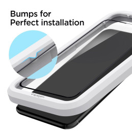 Spigen ALM Glass FC grūdintas stiklas skirtas iPhone 11 / XR - juodas