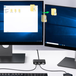Ugreen jungiklio adapterio dėžutė USB 2 įėjimai - 3 išėjimai, juoda (CM409)