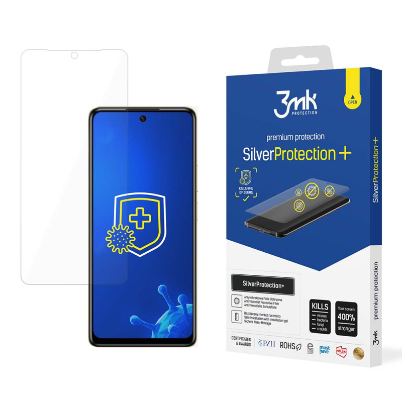 Antibakterinė apsauginė plėvelė 3mk SilverProtection+, skirta Infinix Hot 40 / Hot 40 Pro