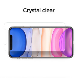 Spigen ALM Glass FC grūdintas stiklas skirtas iPhone 11 / XR - juodas