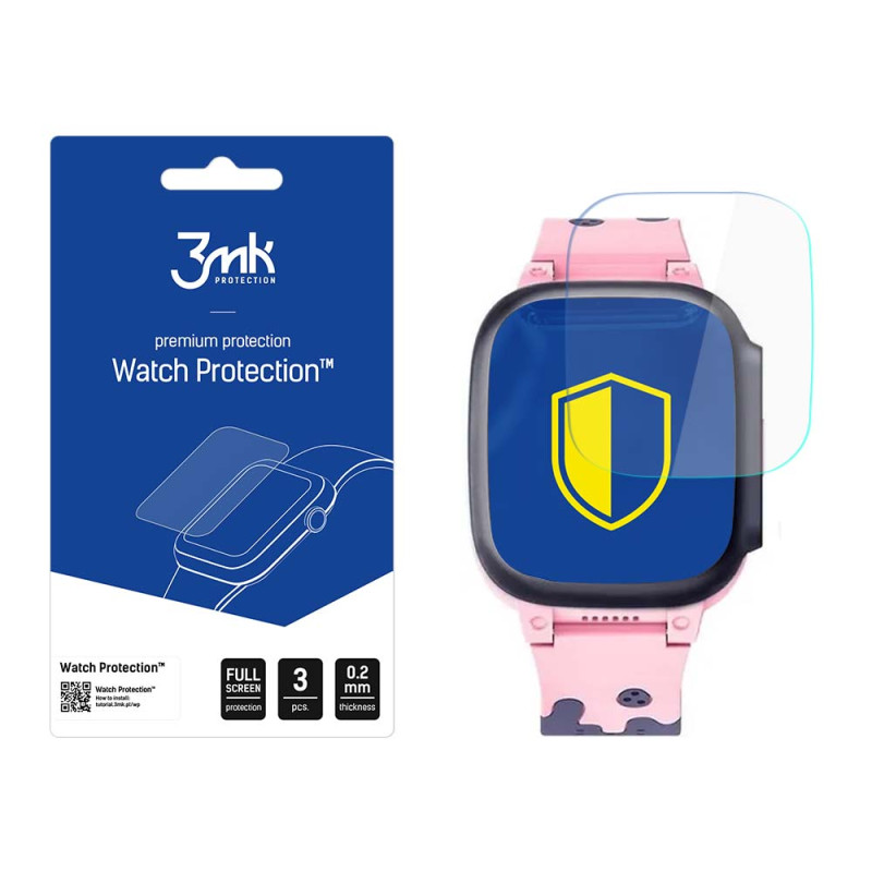 3mk „Watch Protection™“ hibridinis stiklas, palyginti su „FlexibleGlass Lite“, skirtas išmaniajam laikrodžiui LT-25