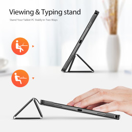 „Dux Ducis Domo“ dėklas su atlenkimu ir išmaniuoju miego režimu, skirtas „Lenovo Tab M11“ – juodas