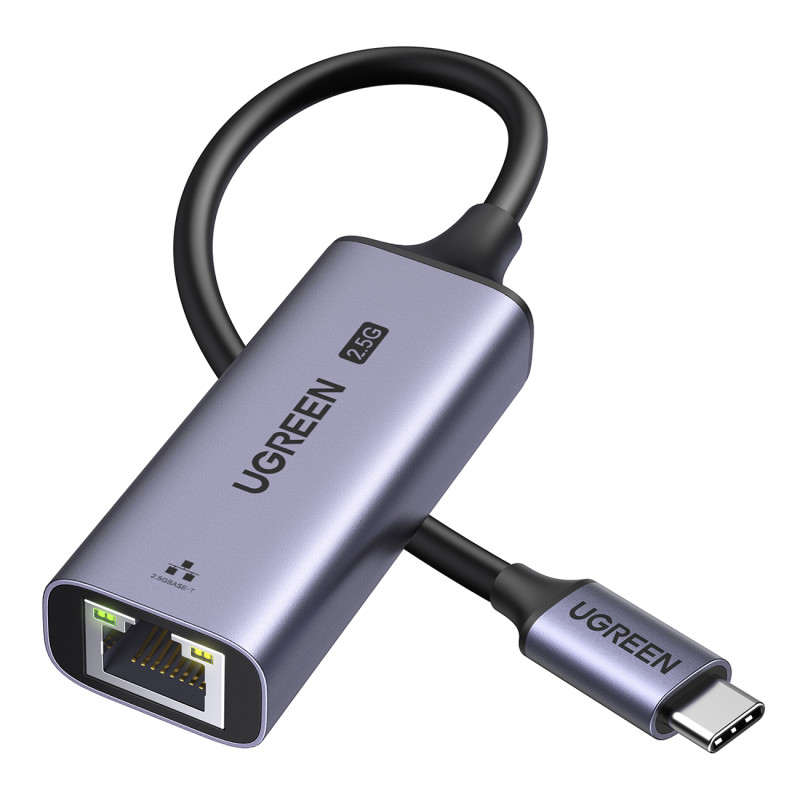Ugreen CM648 USB-C į RJ45 Ethernet 2.5G adapteris - pilkas