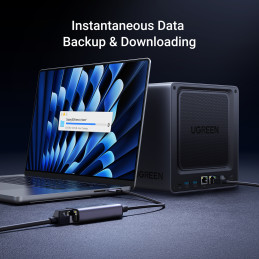 Ugreen CM648 USB-C į RJ45 Ethernet 2.5G adapteris - pilkas