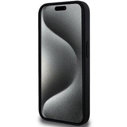 BMW perforuotas trijų spalvų iPhone 15 Pro Max dėklas – juodas