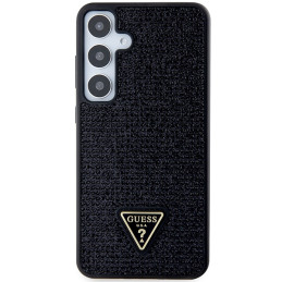 „Guess“ „Rhinestone“ trikampio formos dėklas, skirtas „Samsung Galaxy S24+“ – juodas