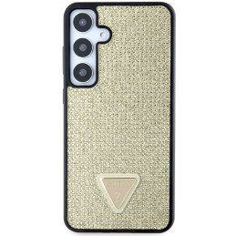 „Guess“ „Rhinestone Triangle“ dėklas, skirtas „Samsung Galaxy S24“ – auksinis