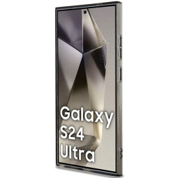 Karl Lagerfeld IML Ikonik MagSafe dėklas, skirtas Samsung Galaxy S24 Ultra - juodas