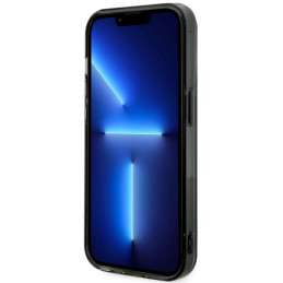 BMW sidabrinis žiedas „MagSafe iPhone 15 Pro“ dėklas – skaidrus