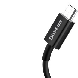 „Baseus Superior USB-A“ / „micro USB 2A“ laidas, 2 m, juodas