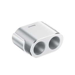 „Baseus CRDYQ-0S“ skirstytuvas, 2 x cigarečių žiebtuvėlio lizdas, 80 W, 2 x USB-A 3.1A - sidabrinis