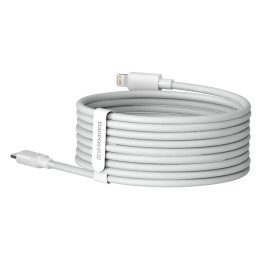 „Baseus Simple Wisdom Lightning“ / USB-C laidas 20W 1,5 m 2 vnt. - baltas