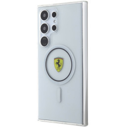 „Ferrari IML Transparent Inner Circle Line MagSafe“ dėklas, skirtas „Samsung Galaxy S24 Ultra“ – juodas