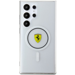 „Ferrari IML Transparent Inner Circle Line MagSafe“ dėklas, skirtas „Samsung Galaxy S24 Ultra“ – juodas