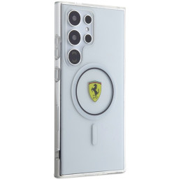 „Ferrari IML Transparent Inner Circle Line MagSafe“ dėklas, skirtas „Samsung Galaxy S24 Ultra“ – juodas