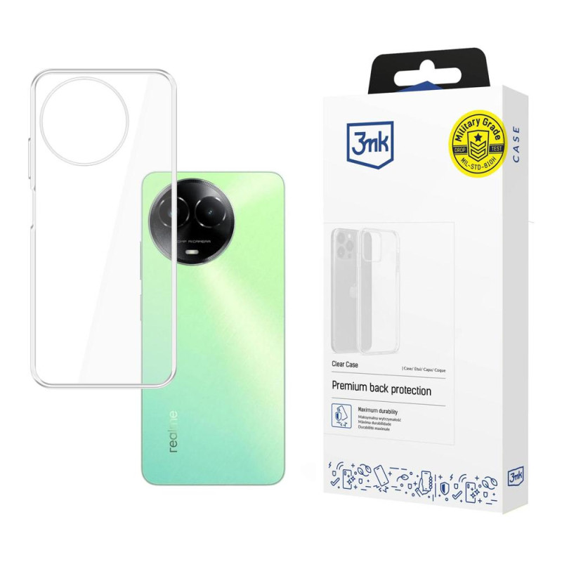 3mk skaidrus dėklas, skirtas „Realme C67 5G“ - permatomas