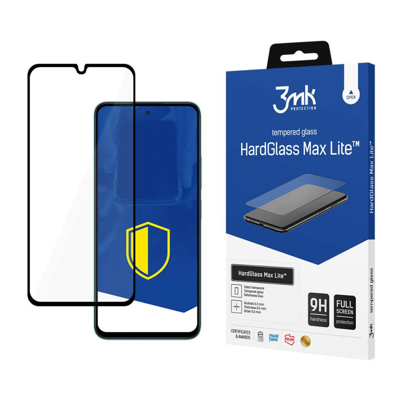 9H 3mk HardGlass Max Lite™ stiklas, skirtas Xiaomi Poco M6 5G