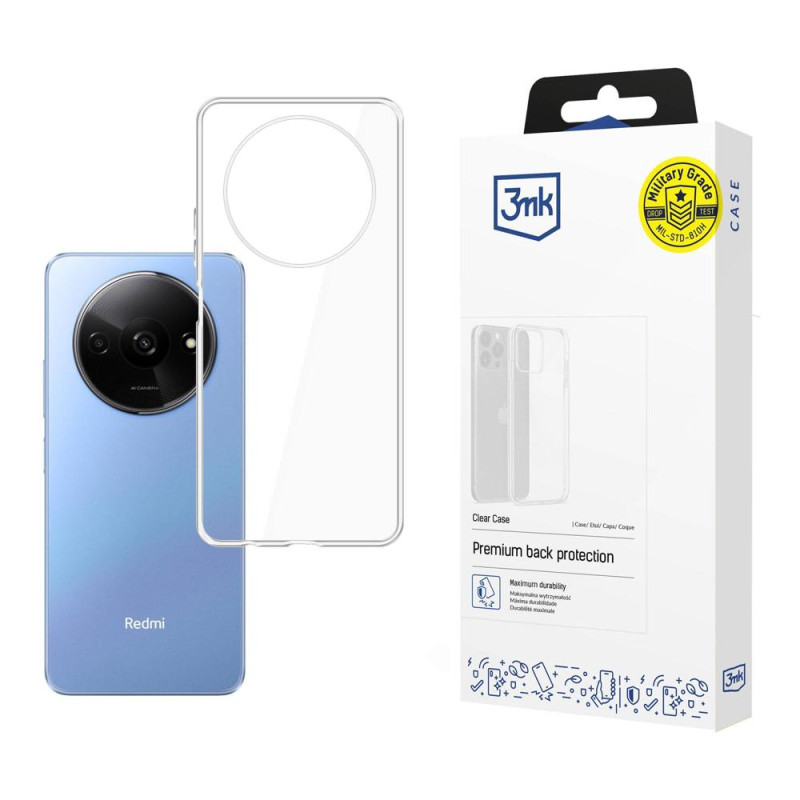 3mk skaidrus dėklas, skirtas „Xiaomi Redmi A3“ - permatomas
