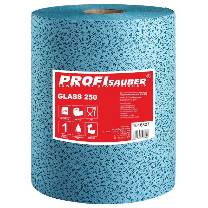 Neaustinė valymo šluostė be dulkių stiklo optikai GLASS 250