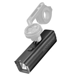 „Rockbros RHL1500“ priekinis dviračio žibintas, 5000mAh, 1500lm, IPX6, juodas