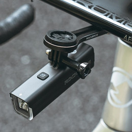 „Rockbros RHL1500“ priekinis dviračio žibintas, 5000mAh, 1500lm, IPX6, juodas