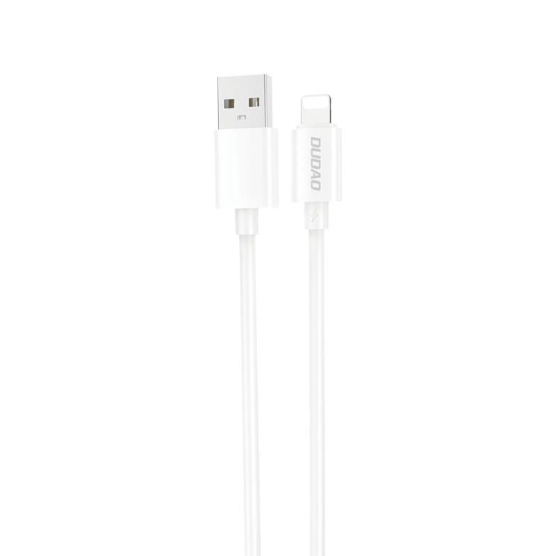 Dudao L4SL USB-A / Lightning 2A laidas 1 m - baltas
