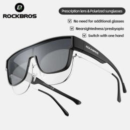 „Rockbros SP304“ poliarizuoti dviratininko akiniai – pilki