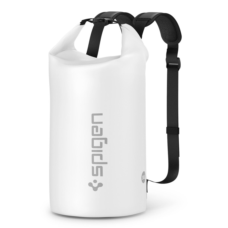 „Spigen Aqua Shield A631“ vandeniui atsparus krepšys, 30 l, baltas