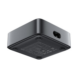 „Acefast Z6“ įkroviklis tinklui, „GaN“ staliniam kompiuteriui, 2x USB-A / 2x USB-C PD, 65W, juodas