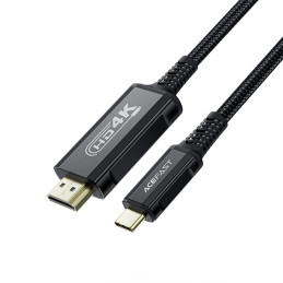 „Acefast C1“ USB-C / HDMI vaizdo kabelis 4K 60Hz HDR 1,8 m – juodas