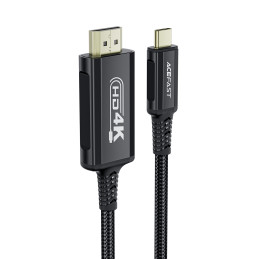 „Acefast C1“ USB-C / HDMI vaizdo kabelis 4K 60Hz HDR 1,8 m – juodas