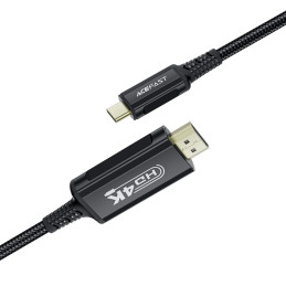 „Acefast C1“ USB-C / HDMI vaizdo kabelis 4K 60Hz HDR 1,8 m – juodas