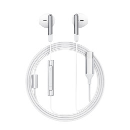 „Acefast L3“ laidinės USB-C ausinės su mikrofonu – baltos