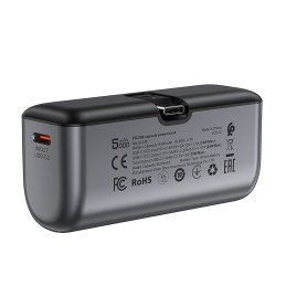 Išorinė baterija „Acefast M9“ 5000mAh USB-C (kištukas / USB-C (lizdas)) PD 20W - juoda
