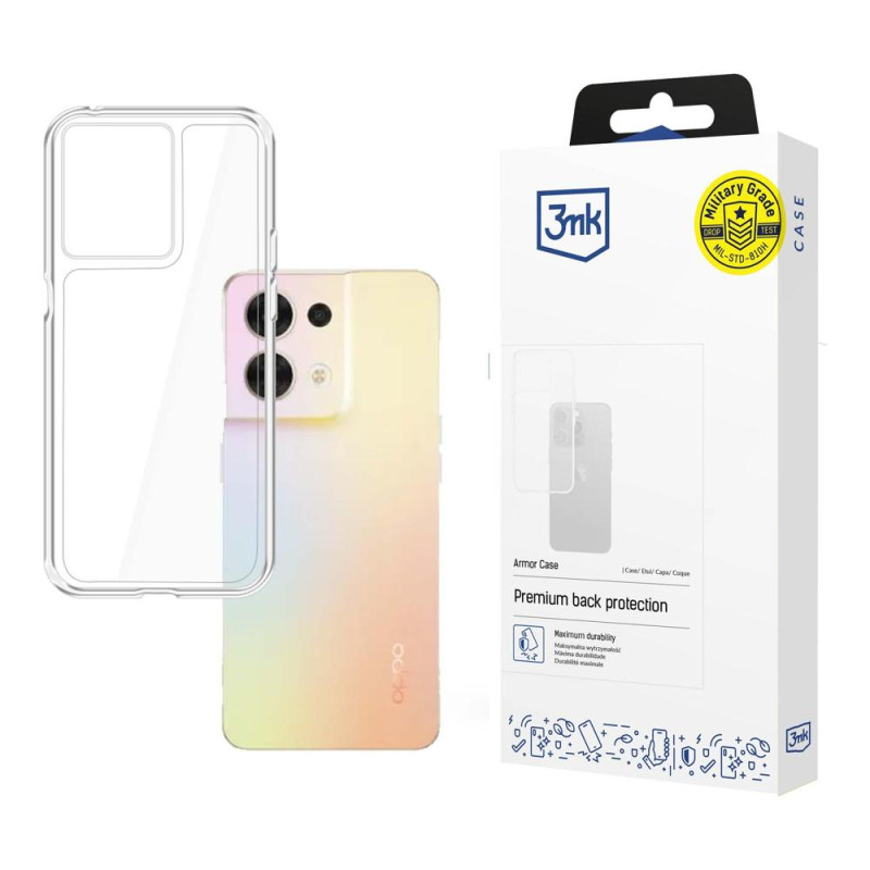 3mk šarvuotas dėklas Oppo Reno 8 5G - skaidrus