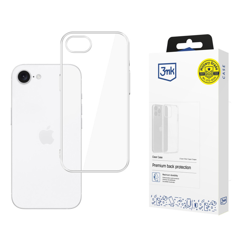 3mk skaidrus dėklas, skirtas „iPhone SE 4“ - permatomas
