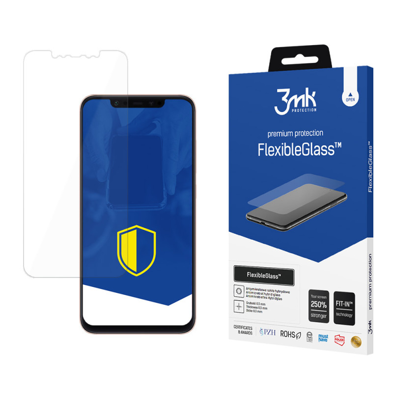 Hibridinis stiklas 3mk FlexibleGlass™ ant Xiaomi Mi8 Global