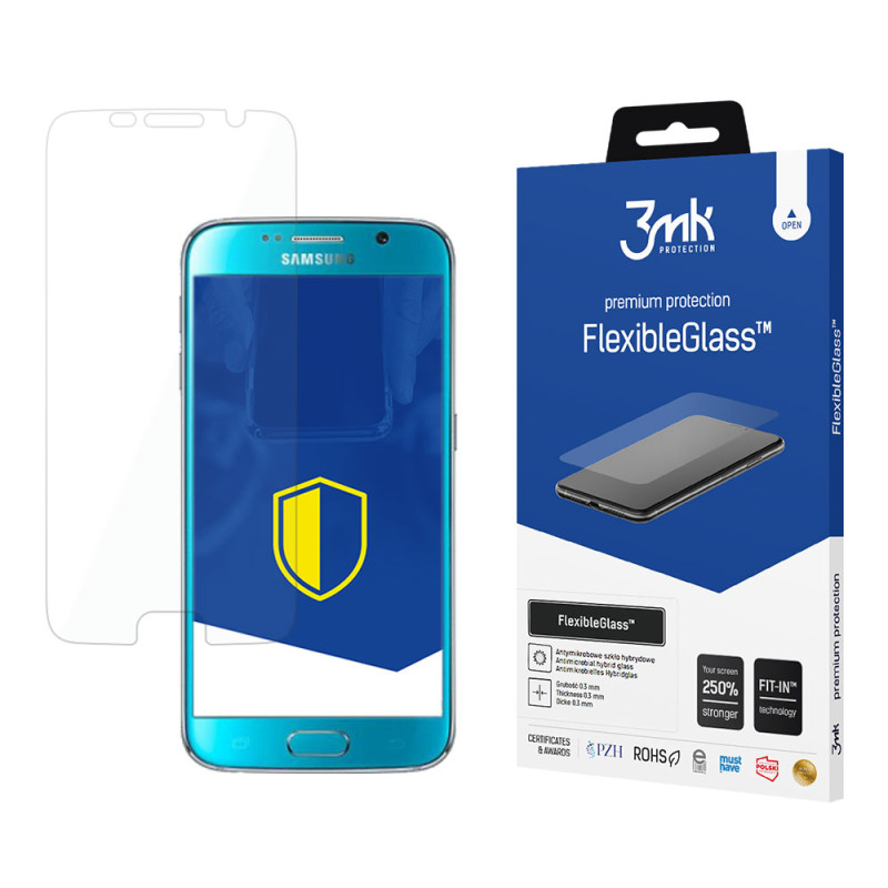 Hibridinis stiklas 3mk FlexibleGlass™, skirtas „Samsung Galaxy S6“