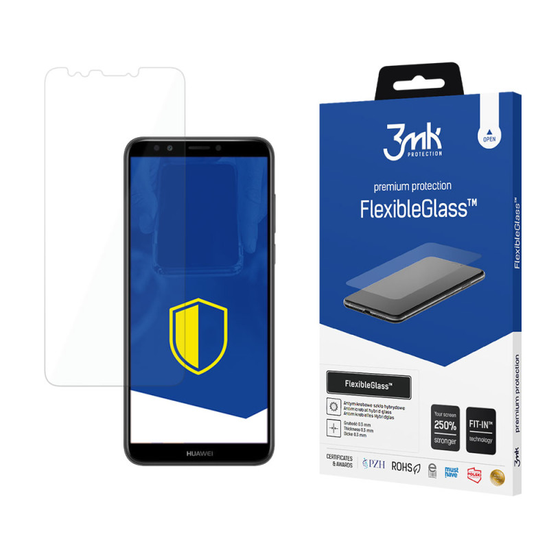 Hibridinis stiklas 3mk FlexibleGlass™, skirtas Huawei Y7 Prime 2018