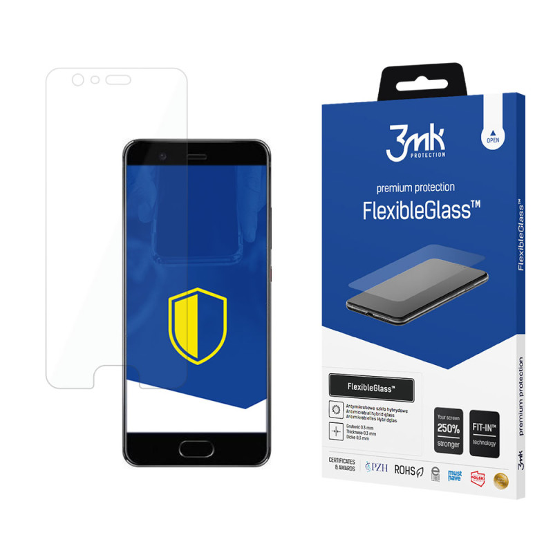 Hibridinis stiklas 3mk FlexibleGlass™, skirtas Huawei P10